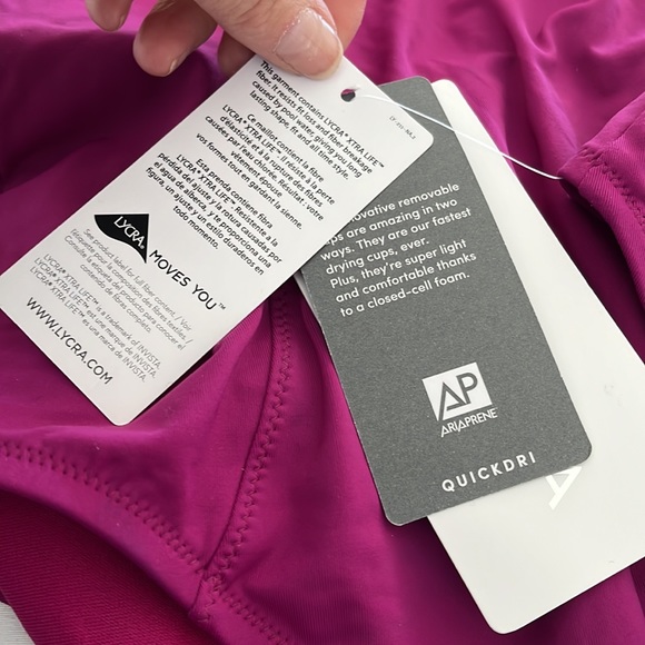 Athleta Cortes Strappy Swimsuit Plum Purple One piece - Picture 7 of 8